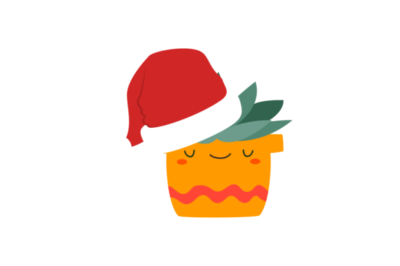 Cactus Christmas Plant Kawaii Illustrations