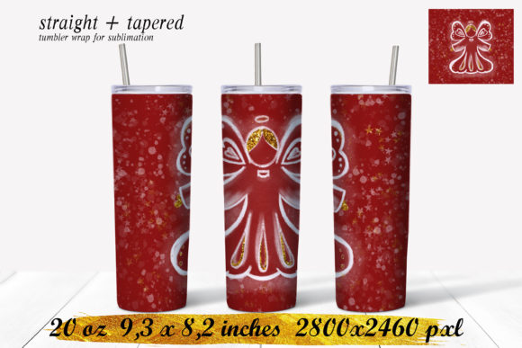 Christmas Angel Tumbler Illustration Review
