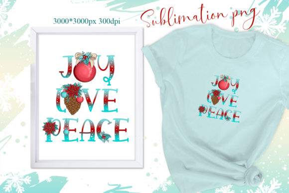 Christmas Joy PNG for Sublimation Illustrations