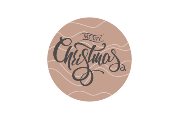 Christmas Letter Stickers for Branding and Illustrations