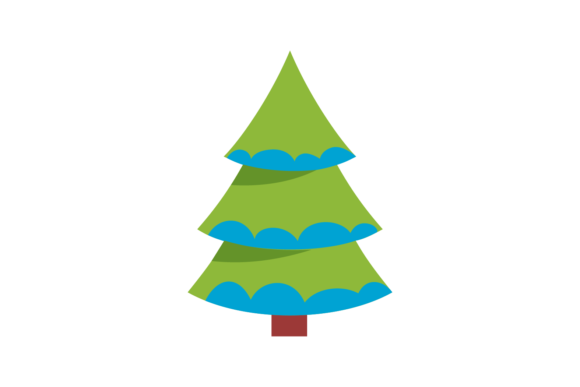 Christmas Tree Icon Svg for Editorial Design