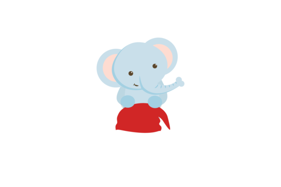 Elephant Animal Christmas Party Svg