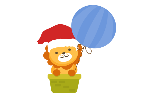 Lion Animal Christmas Party Svg