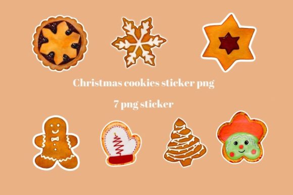 Merry Christmas Cookies Sticker Png