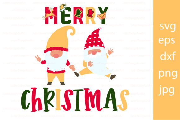 Merry Christmas with Gnomes Illustrations