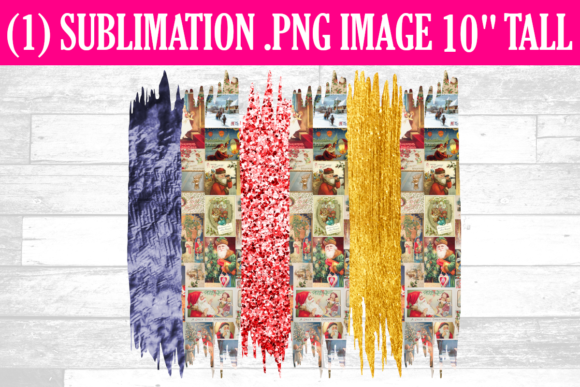 Vintage Christmas Brush Strokes Clipart
