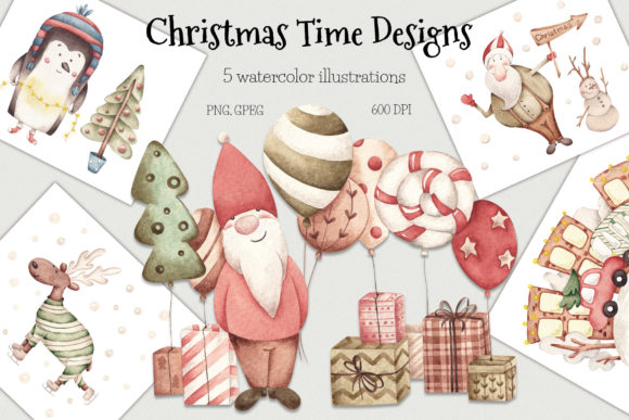 Watercolor Illustrations “Christmas Time”